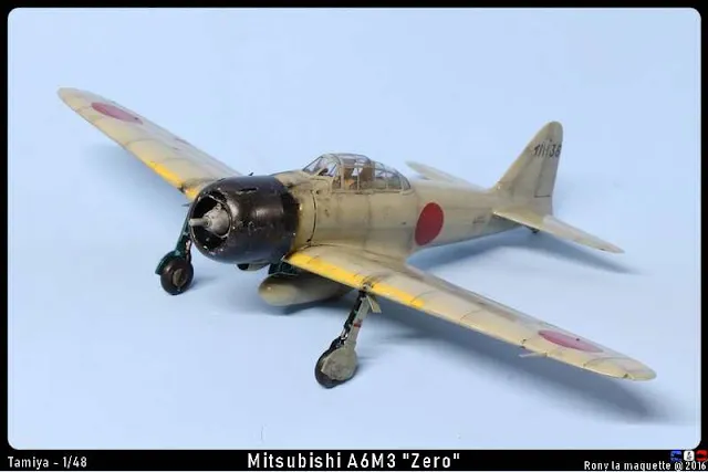 La mise sur roue du A6M3 Zero de Tamiya au 1/48.