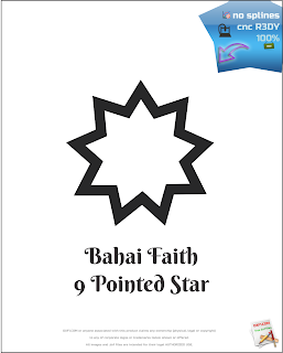 Bahai Faith cnc dxf free download