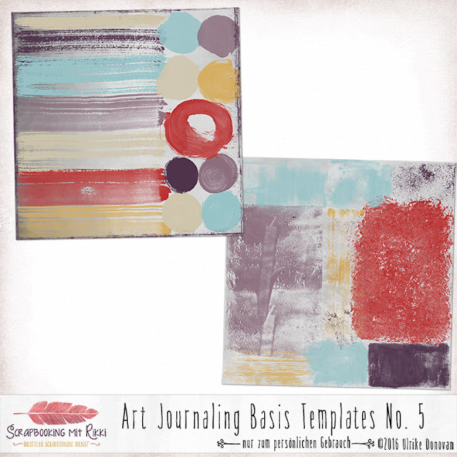 Art Journaling Basis Templates No. 5