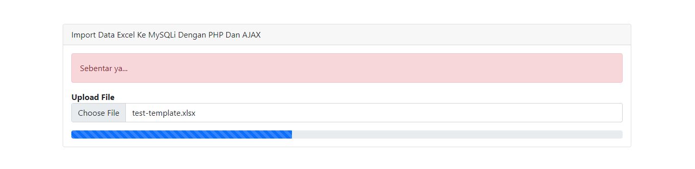 Import Data Excel Ke MySQLi Dengan PHP Dan AJAX