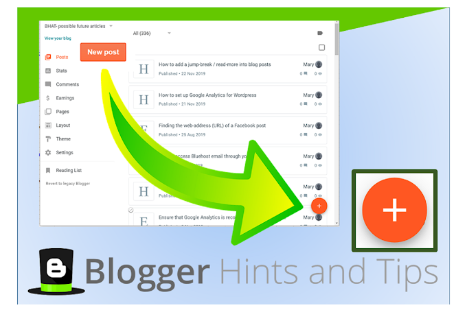 How to make a new blog post in the 2022 version of Blogger