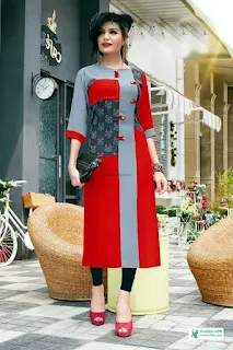 Indian Kurti Designs - Girls Kurti Designs 2023 - Kurti Collection Images - Ladies Kurti Designs - stylish kurti design - NeotericIT.com - Image no 1