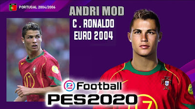 PES 2020 Faces Cristiano Ronaldo 2004 by Andri Mod