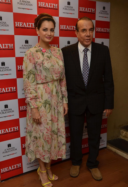 Dia Mirza in Floral Zara Dress at Health & Nutrition Magazine’s