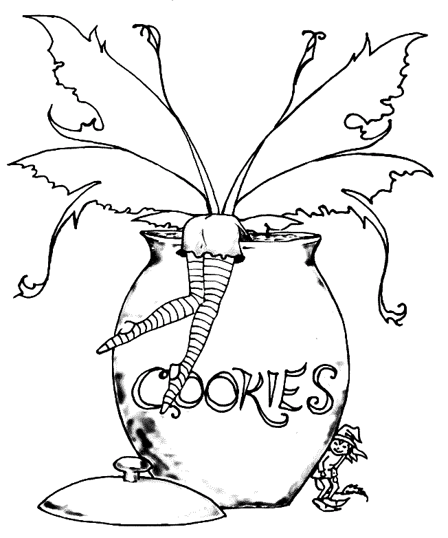 Fairy Coloring Sheets 4