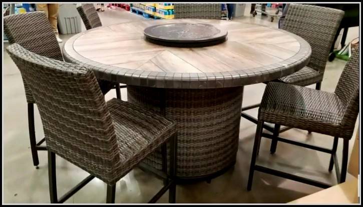 bar height fire table costco