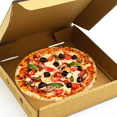 in hộp giấy đứng pizza