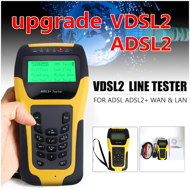 Upgrated VDSL2 with ST332B ADSL WAN&LAN Tester DSL tester xDSL Line Test Equipment Tools Kit 