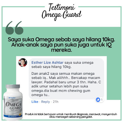 Omega Guard Shaklee : Keistimewaan, Kebaikan Dan Testimoni