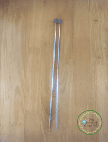 Picture of metal knitting needle