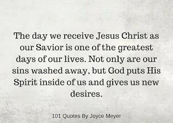 The day we receive Jesus Christ as our Savior is one of the greatest days of our lives - Joyce Meyer Quotes