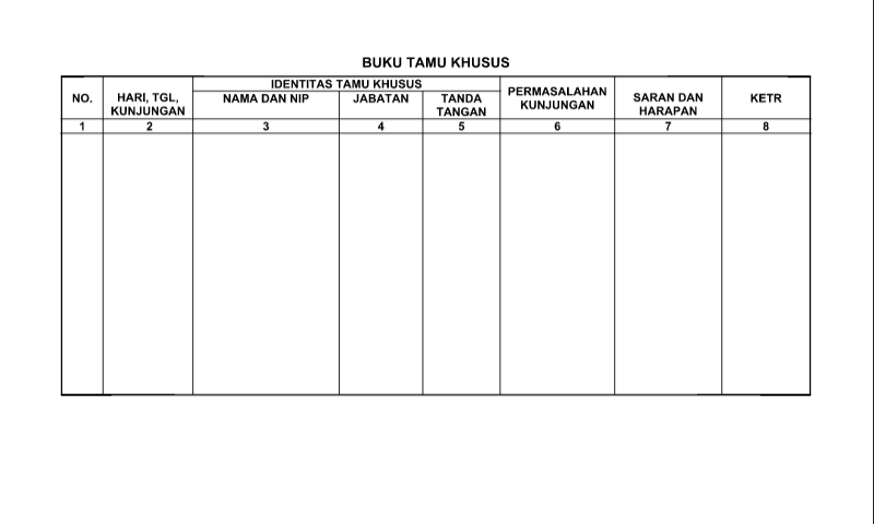 Download Buku Tamu Khusus Perangkat Administrasi TU (Tata Usaha) Sekolah Format Word (doc)