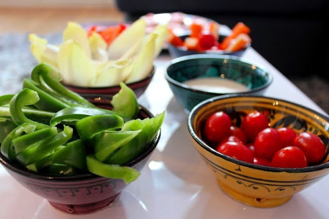 Colorful bowls from Marrakech