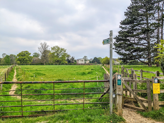 Take the left fork, Ayot St Lawrence footpath 6, then follow it WSW