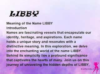 meaning of the name "LIBBY"