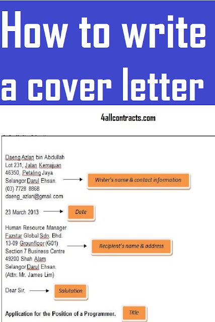 How to write a cover letter - with examples docs