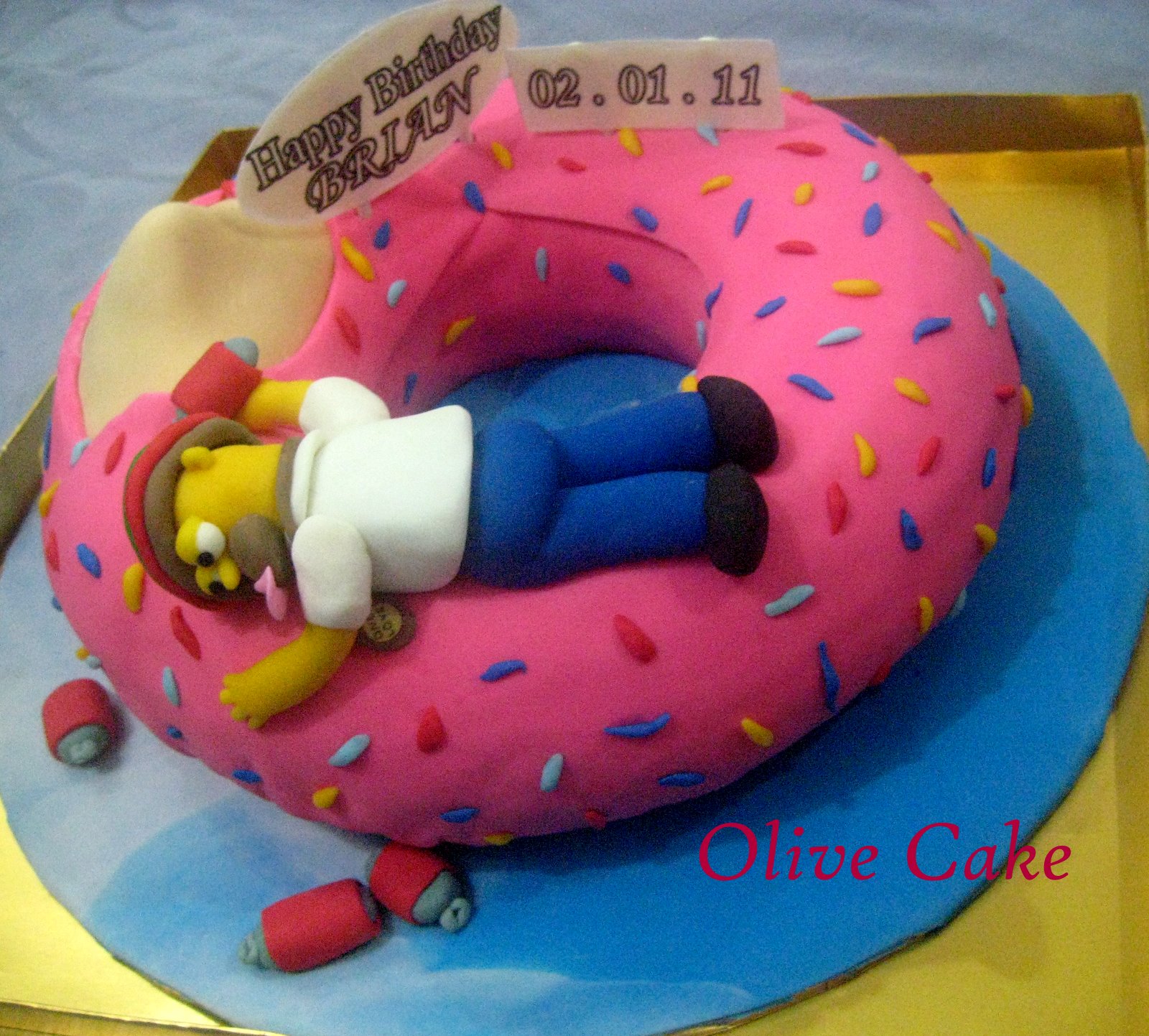 Olive's Cake: Hommer Simpson Cake