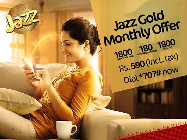 Jazz - Warid All in One Gold Monthly Package info