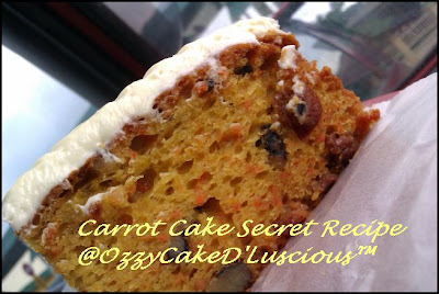 Cake Recipe: Carrot Cake Secret Recipe