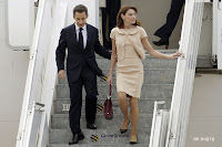 French President Nicolas Sarkozy And first lady Carla Bruni-Sarkozy India Visiting Photos