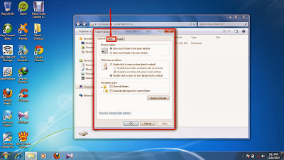 How to dont show or disable show your hidden folders and files in windows 7 step9