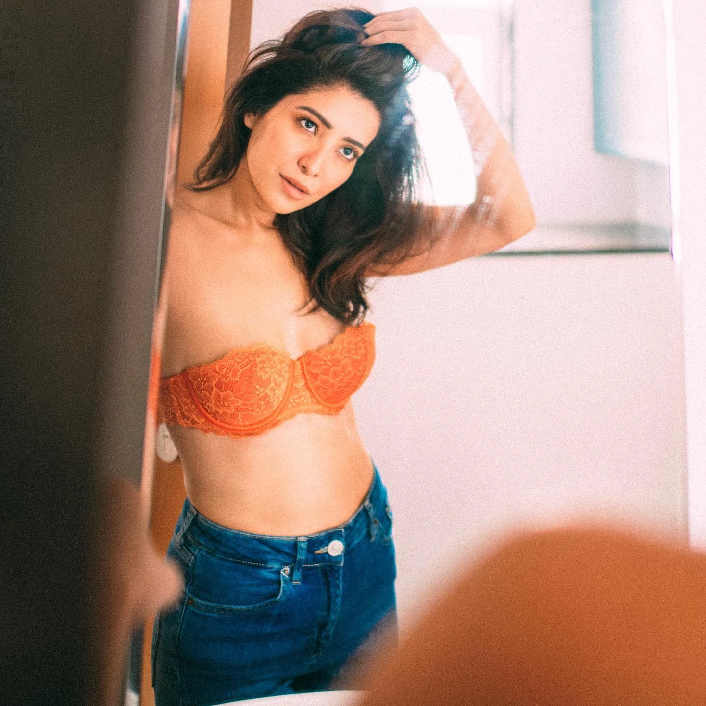 Asha Negi bra jeans hot tv actress