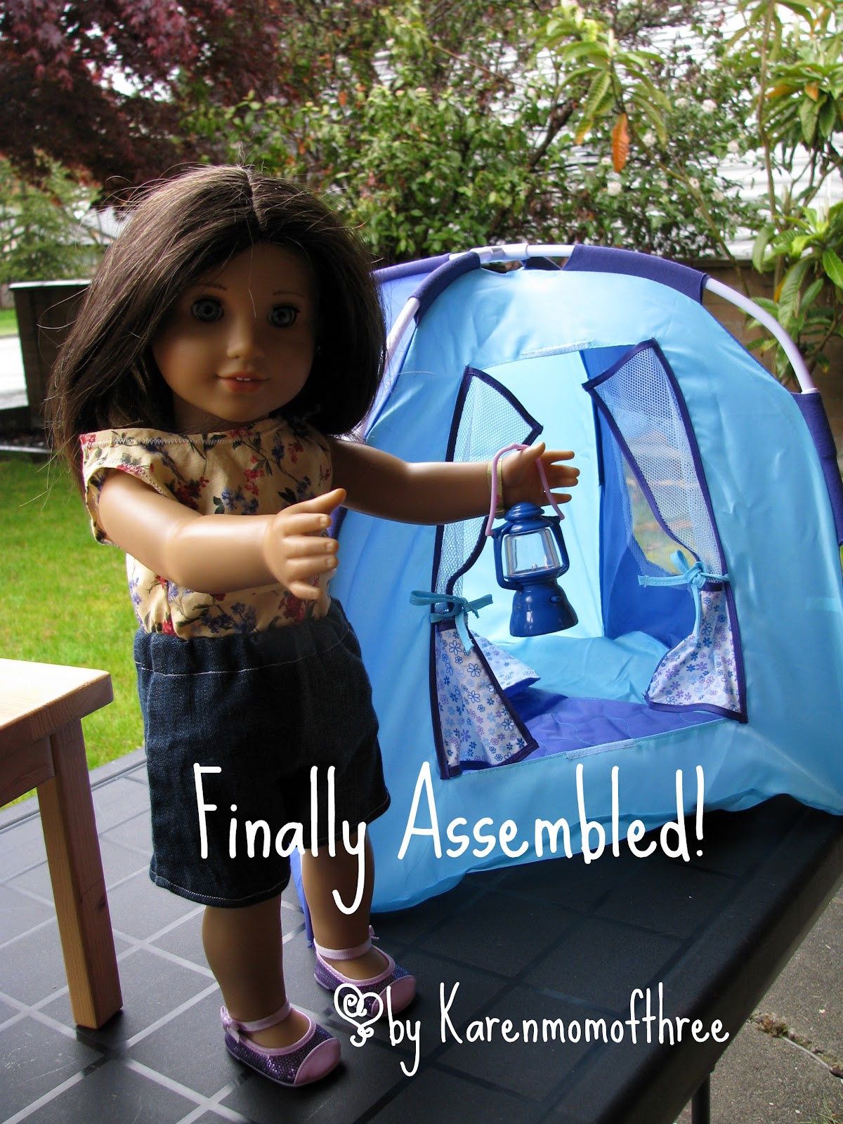 Karen Mom of Three's Craft Blog: A camping set for your doll! A review of  the Our Generation camping set.