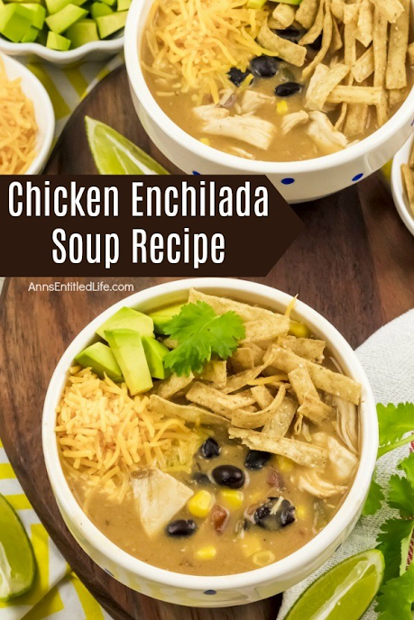 Chicken Enchilada Soup, a co-host pick at Funtastic Friday!