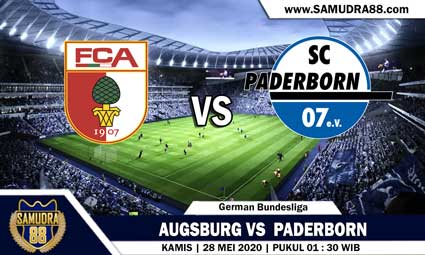 PREDIKSI SKOR BOLA AUGSBURG VS  PADERBORN 07 28 MEI 2020