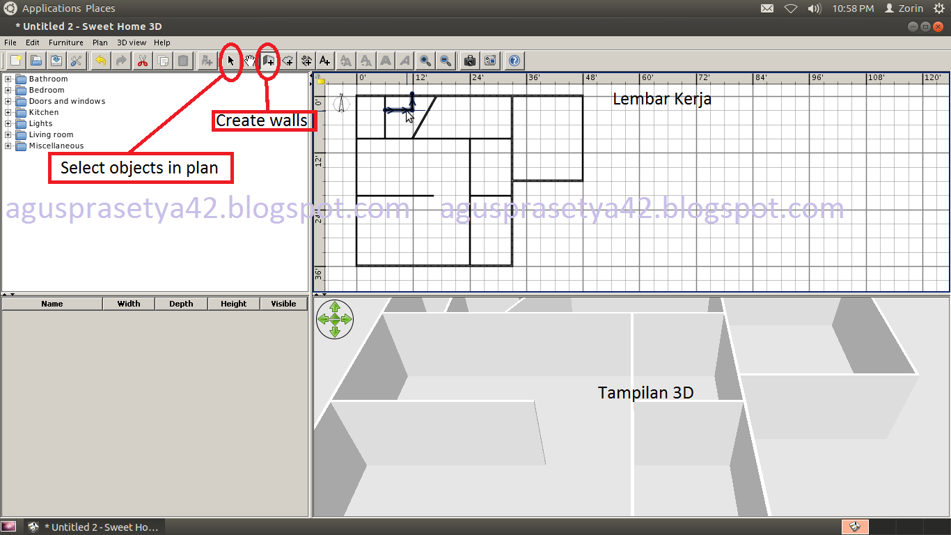 Gambar Aplikasi Membuat Denah Rumah 3d Desain Mungil 1 Laporan