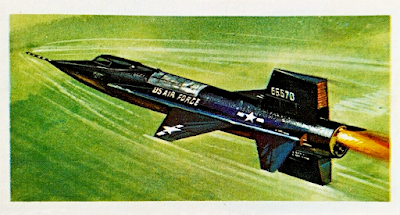 1972 Brooke Bond History of Aviation #42 - North American X-15