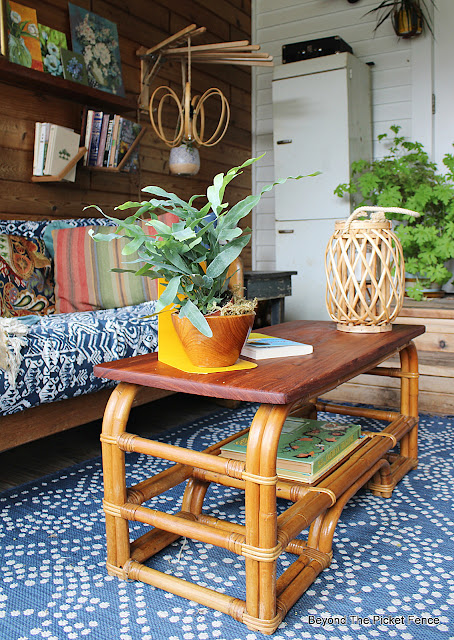 Thrifty Thursday Vintage Bamboo Coffee Table