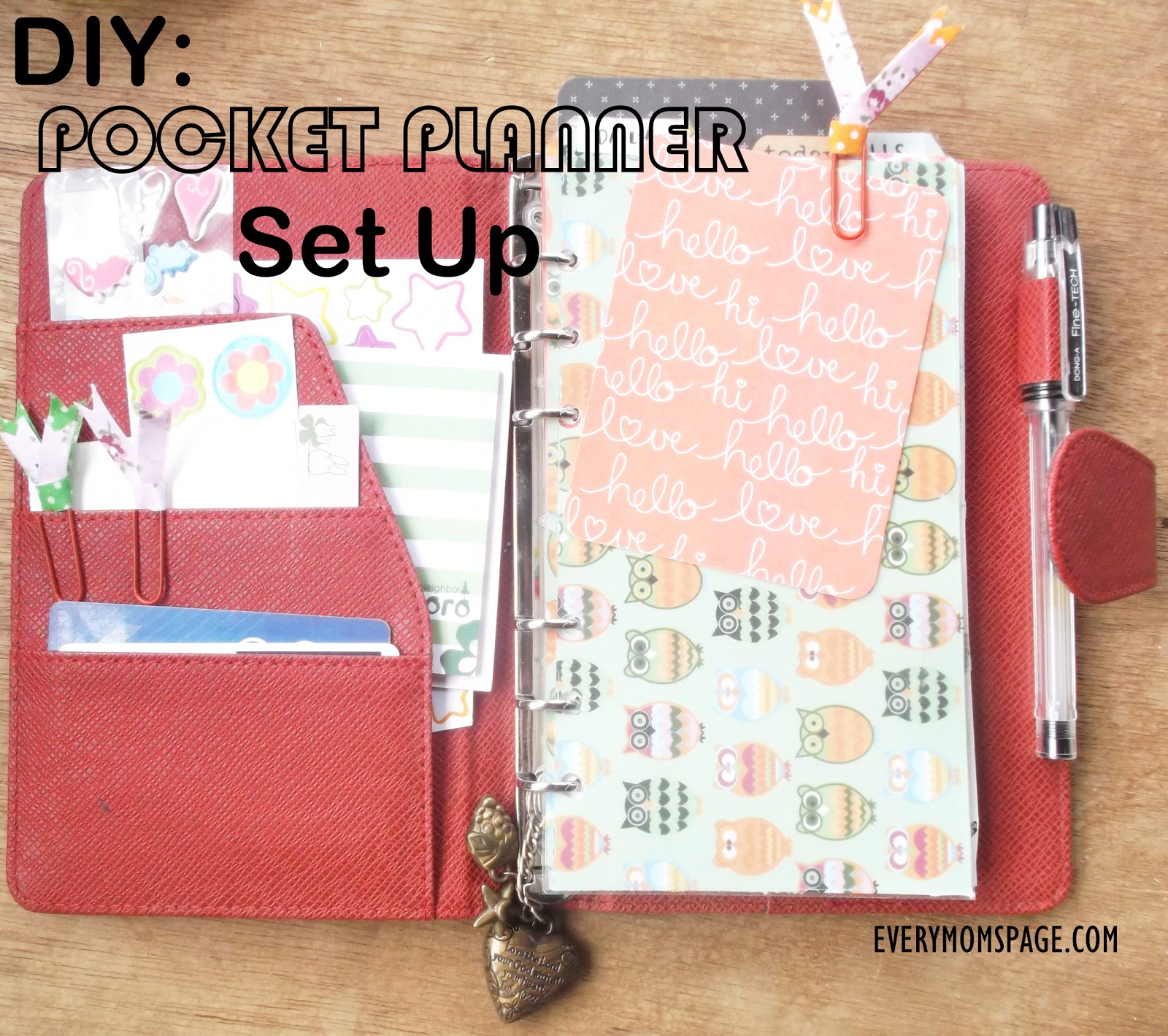 My Pocket Planner Make-Over and Set-Up