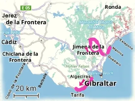 Map of our route