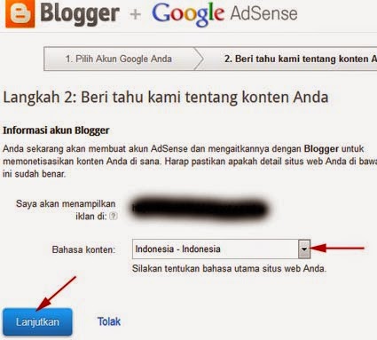 Cara Daftar Google Adsense Via Blogger