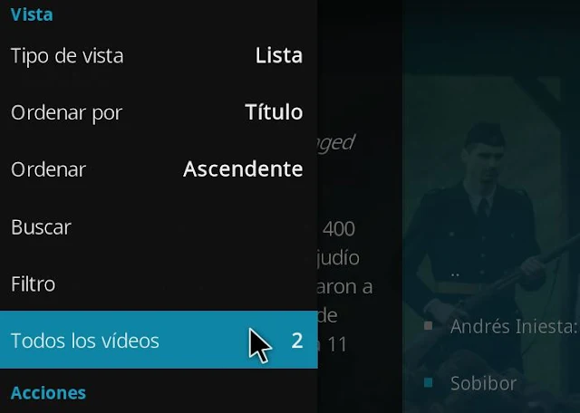 Ocultar vídeos ya vistos en KODI