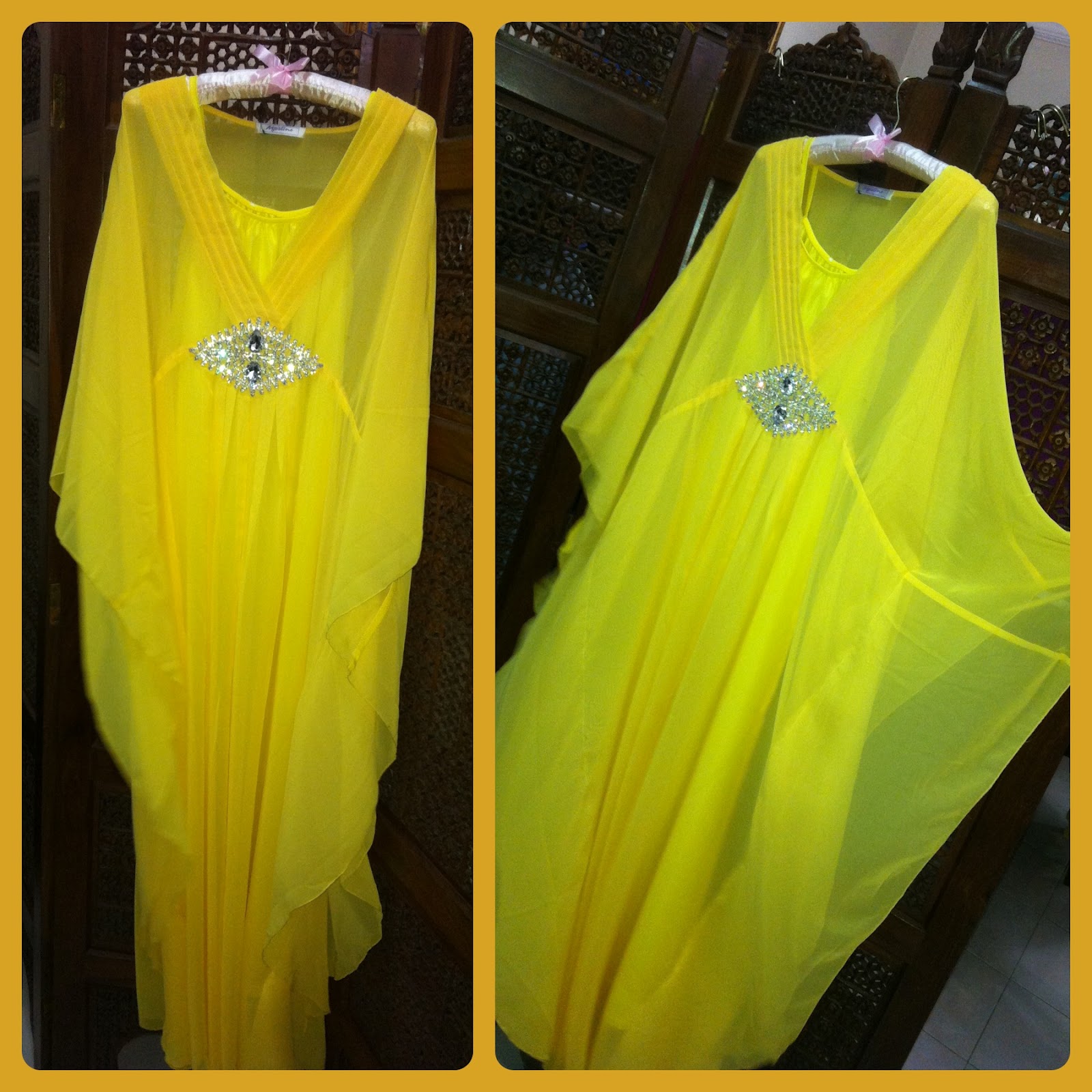 Yellow Kaftan Diamond Dress (SOLD OUT)