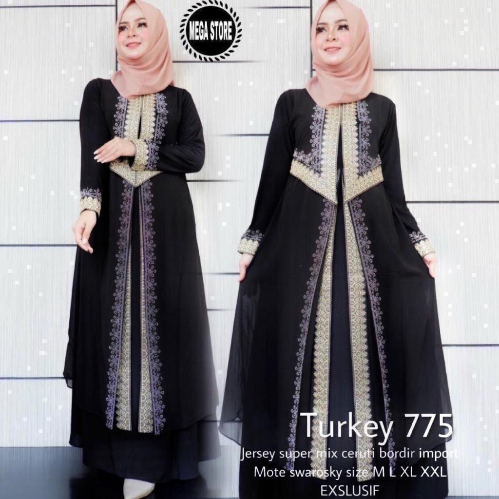 20 Koleski Terbaru Model  Gamis Turki  Imtopsty Turvy