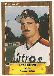 David Wilson 1990 Auburn Astros baseball card