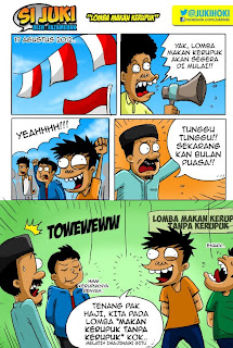 Gambar-Lucu,Komik-lucu-si-Juki-makan-kerupuk