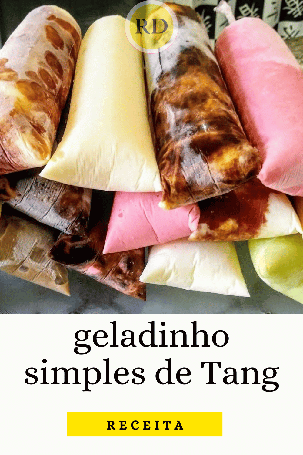 FAÇA E VENDA GELADINHO SABOR SORVETE CREMOSO DE TANG NO SAQUINHO -  Geladinho Gourmet