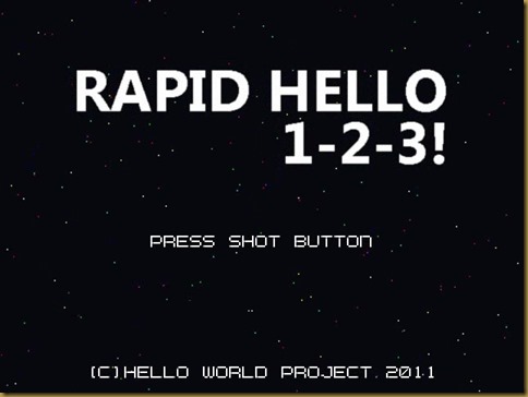 RAPID HELLO 1-2-3! タイトル