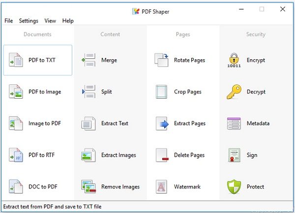 PDF Shaper