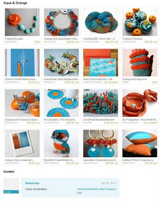 Aqua & Orange Treasury