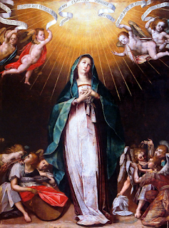 Nuestra Señora de la expectación (Virgen de la O). Obra de Bernardo Bitti (1576). Iglesia San Pedro de Lima