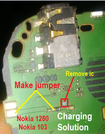 How to repair Nokia 1280 and Nokia 103 Charging problem 100% solution