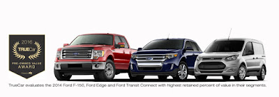 Ford Vehicles Win TrueCar Pre-Owned Value Awards