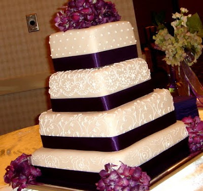 box wedding cake