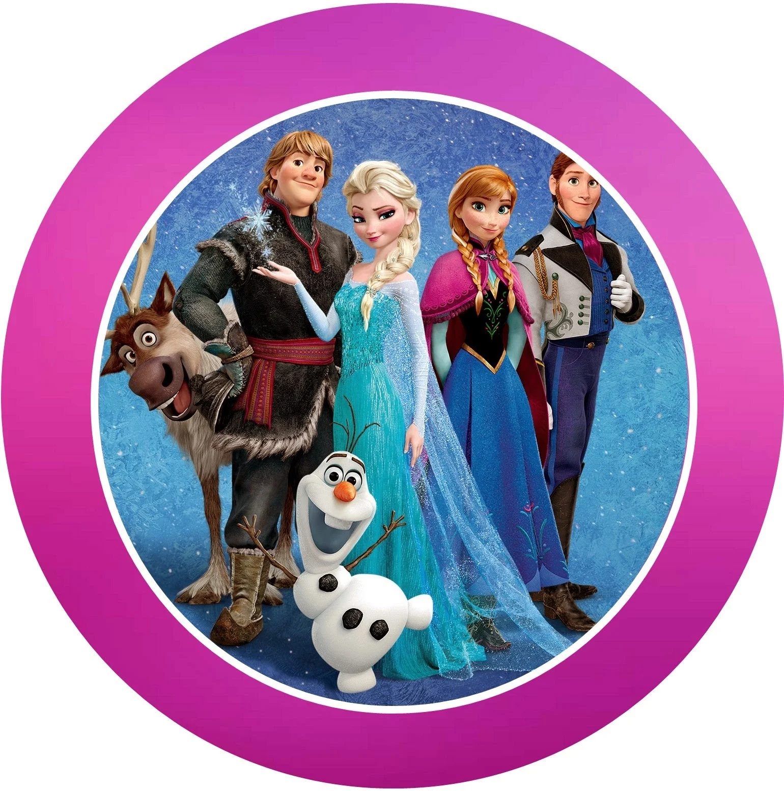 Frozen: Toppers, stickers o etiquetas para Imprimir Gratis.