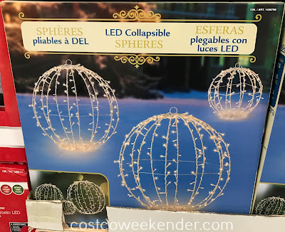 Get into the Christmas spirit and decorate with the LED Collapsible Spheres